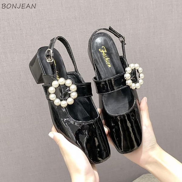 sandals single shoes women spring summer korean version of the fairy style mary jane ladies square toe pearl women's, Black
sandals single shoes women spring summer korean version of the fairy style mary jane ladies square toe pearl women's, Black