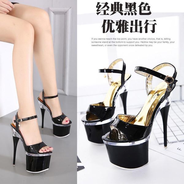 sandals fashion women high heel shoes thick bottom slippers sole korean high-heeled quality stilettos, Black
sandals fashion women high heel shoes thick bottom slippers sole korean high-heeled quality stilettos, Black