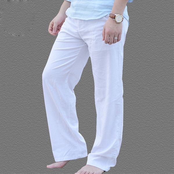 2021 new men's summer casual natural cotton trousers white linen elastic waist straight pants c81l, Black
2021 new men's summer casual natural cotton trousers white linen elastic waist straight pants c81l, Black