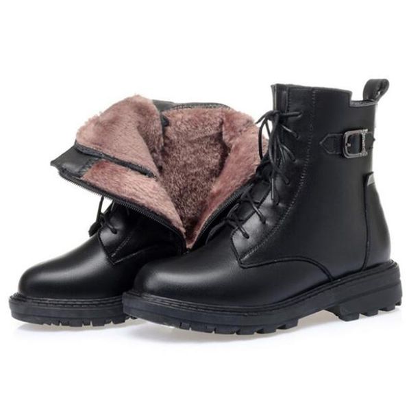 boots temperament autumn genuine leather wool / plush warm shoes woman motorcycle winter women's, Black
boots temperament autumn genuine leather wool / plush warm shoes woman motorcycle winter women's, Black
