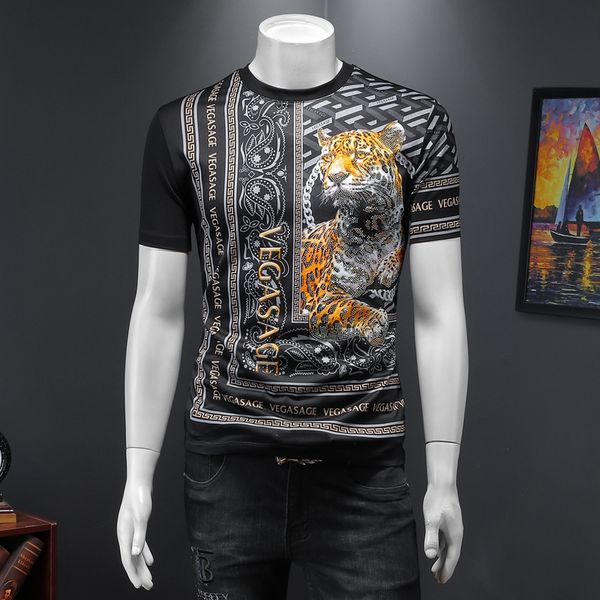 2022 summer men's short-sleeved t-shirts high-end digital printing double mercerized cotton casual fashion round neck bottoming shirts, White;black
2022 summer men's short-sleeved t-shirts high-end digital printing double mercerized cotton casual fashion round neck bottoming shirts, White;black