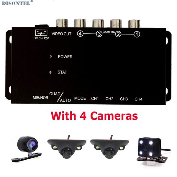 car rear view cameras& parking sensors ir control split 4 cameras video system switch combiner box for ccd left right front camera
car rear view cameras& parking sensors ir control split 4 cameras video system switch combiner box for ccd left right front camera