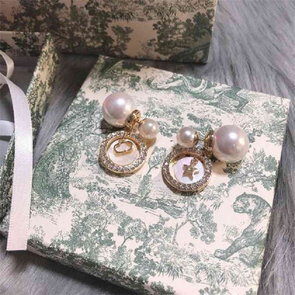 70% off outlet online new family pearl inlaid diamond two star letter fashion temperament earrings female silver needle, Golden
70% off outlet online new family pearl inlaid diamond two star letter fashion temperament earrings female silver needle, Golden