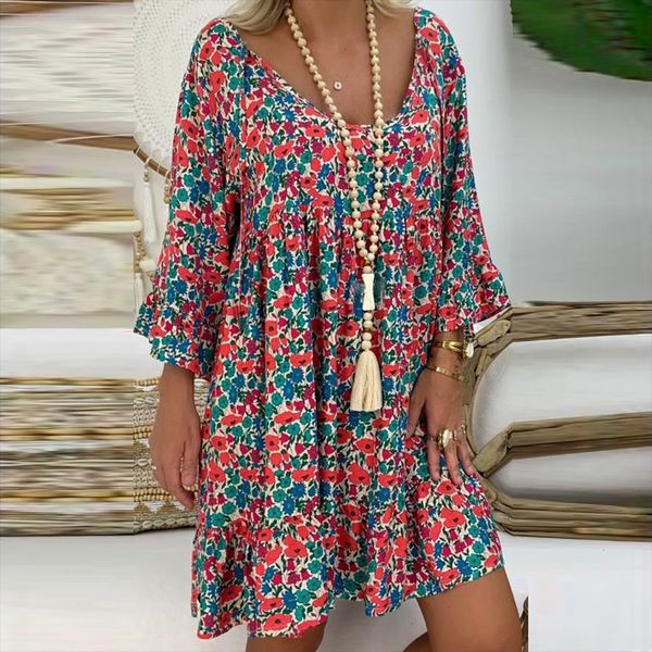 floral print long sleeve women dress v neck short vestidos de verano clothes boho femme robe, Black;gray
floral print long sleeve women dress v neck short vestidos de verano clothes boho femme robe, Black;gray