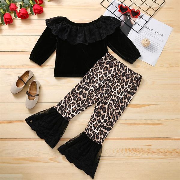 clothing sets 2 pcs autumn toddler baby girls outfits flower long sleeve square collar pullover + leopard patchwork flared pants, White
clothing sets 2 pcs autumn toddler baby girls outfits flower long sleeve square collar pullover + leopard patchwork flared pants, White