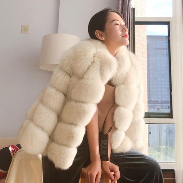 women's fur & faux mink coats women 2021 winter fashion coat elegant thick warm outerwear fake jacket chaquetas mujer, Black
women's fur & faux mink coats women 2021 winter fashion coat elegant thick warm outerwear fake jacket chaquetas mujer, Black