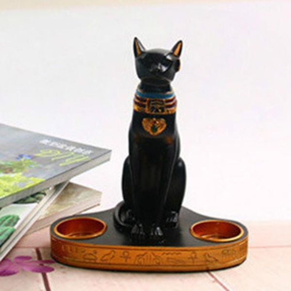 candle holders holder egyptian black cat figurine candlestick double decorative stick rack home decorations
candle holders holder egyptian black cat figurine candlestick double decorative stick rack home decorations