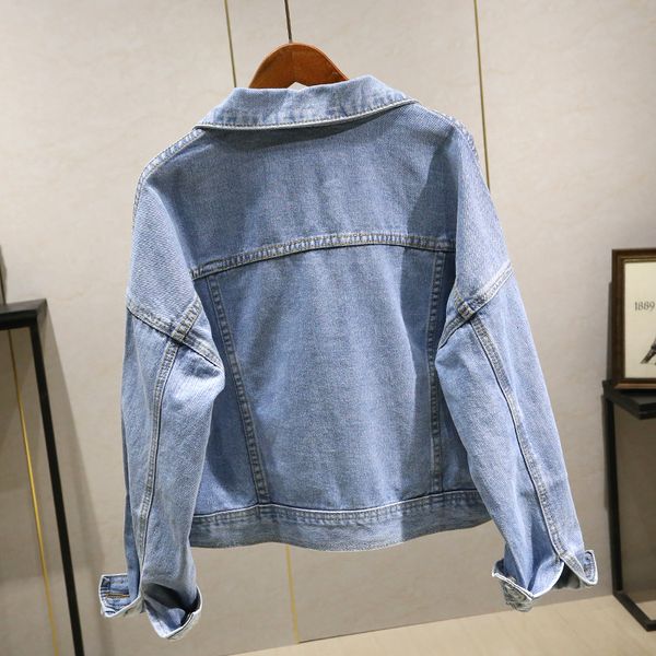 vintage washed blue women spring autumn new loose long sleeve denim coat korean short jeans jacket outerwear female uy9m, Black;brown
vintage washed blue women spring autumn new loose long sleeve denim coat korean short jeans jacket outerwear female uy9m, Black;brown