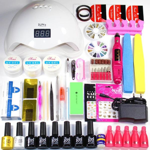 nail art kits manicure set 36w/48w uv led lamp can choose 6 colors gel polish base coat electric handle tool
nail art kits manicure set 36w/48w uv led lamp can choose 6 colors gel polish base coat electric handle tool