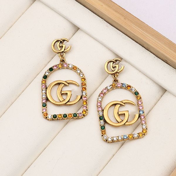 design jewelry new fashion personalized temperament selling color diamond high sense geometric earrings, Golden
design jewelry new fashion personalized temperament selling color diamond high sense geometric earrings, Golden
