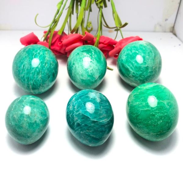 decorative objects & figurines 1pcs natural amazonite stone crystal gem healing power egg
decorative objects & figurines 1pcs natural amazonite stone crystal gem healing power egg