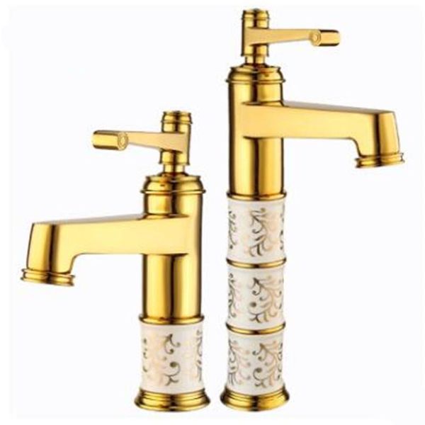 bathroom sink faucets golden faucets, all-copper european-style basin table, cold and water mixing single-hole
bathroom sink faucets golden faucets, all-copper european-style basin table, cold and water mixing single-hole