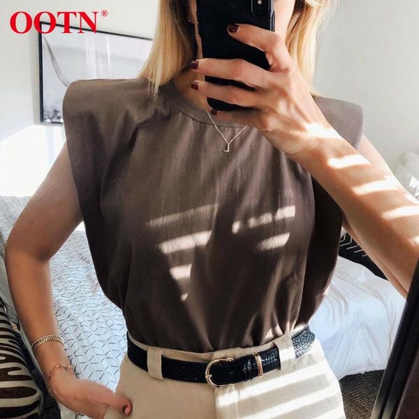 women's tanks & camis ootn casual sleeveless shirt female solid black padded shoulder white tank women summer ladies o neck 2021 fa
women's tanks & camis ootn casual sleeveless shirt female solid black padded shoulder white tank women summer ladies o neck 2021 fa