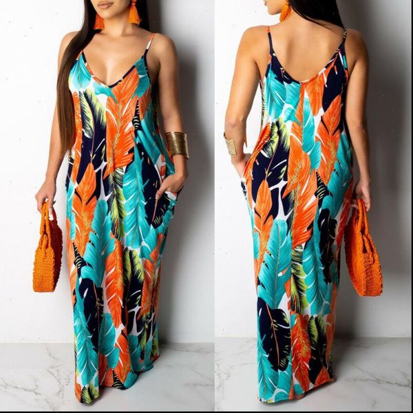 fashion womens maxi long boho dress v neck sleeveless floral summer club party dress loose sundress holiday dress, Black;gray
fashion womens maxi long boho dress v neck sleeveless floral summer club party dress loose sundress holiday dress, Black;gray