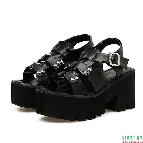 sandals chunky heel woman platform punk shoes 2021 summer open toe female block fashion rivet discount, Black
sandals chunky heel woman platform punk shoes 2021 summer open toe female block fashion rivet discount, Black