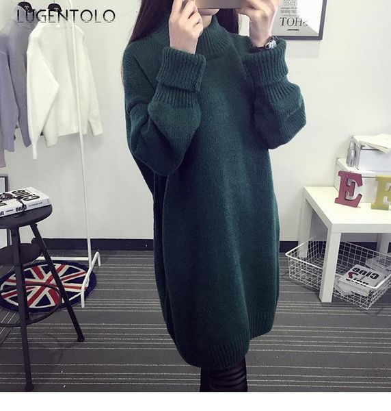 luagentolo women sweater winter korean slim thin long sleeve high-necked long solid color thicken sleeve sweater1, White;black
luagentolo women sweater winter korean slim thin long sleeve high-necked long solid color thicken sleeve sweater1, White;black