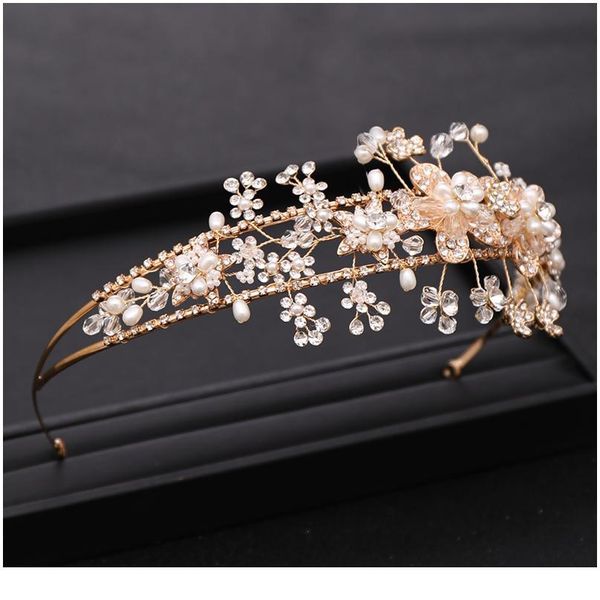 trendy bridal headdresses golden flower tiara rhinestone crystal pearl crown wedding tiara princess party headband acc jllfux, Silver
trendy bridal headdresses golden flower tiara rhinestone crystal pearl crown wedding tiara princess party headband acc jllfux, Silver