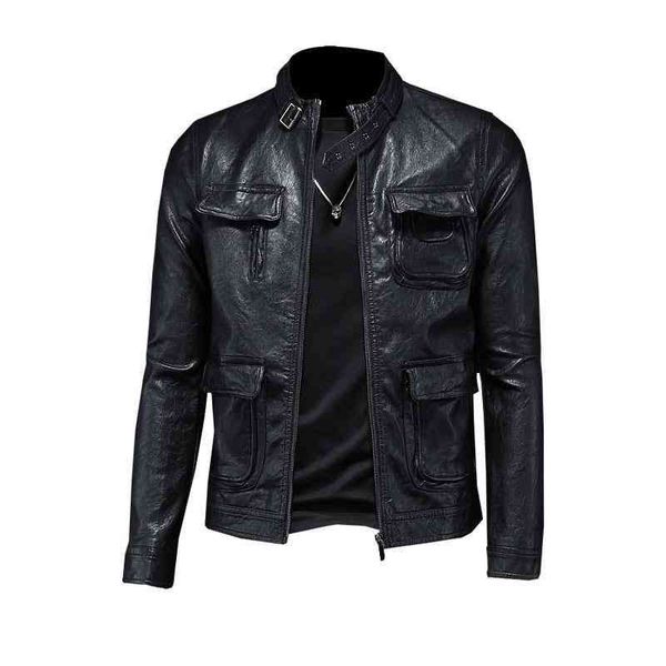 men's leather & faux jacket men 's korean style young and middle-aged st collar spring autumn leisure short 9fof, Black
men's leather & faux jacket men 's korean style young and middle-aged st collar spring autumn leisure short 9fof, Black