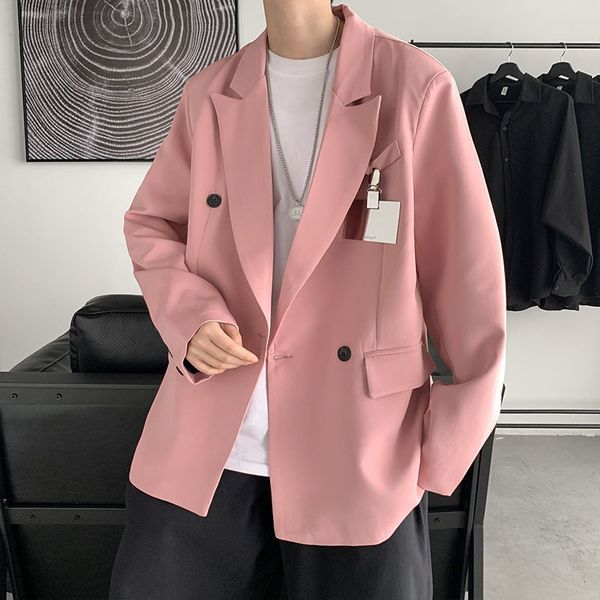 men's suits & blazers korean male-style blazer, casual men's jacket, solid-colored, loose for spring v250, White;black
men's suits & blazers korean male-style blazer, casual men's jacket, solid-colored, loose for spring v250, White;black