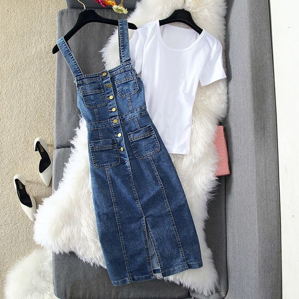 2021 new spring summer women denim sun set blue slim sunspender jeans a-line split party es vestidos 164 fir9, Black;gray
2021 new spring summer women denim sun set blue slim sunspender jeans a-line split party es vestidos 164 fir9, Black;gray