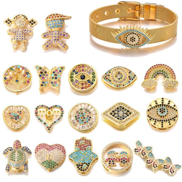 charms pipitree copper & cubic zirconia slider beads fit 10mm strap bracelet diy butterfly evil eye heart jewelry making, Bronze;silver
charms pipitree copper & cubic zirconia slider beads fit 10mm strap bracelet diy butterfly evil eye heart jewelry making, Bronze;silver
