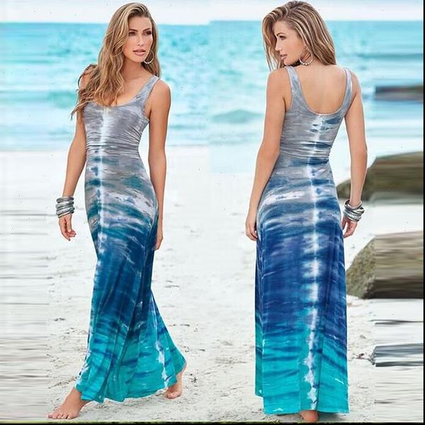 mc womens summer clothes new european and american slim print beach dress tank long dress large big plus size, Black;gray
mc womens summer clothes new european and american slim print beach dress tank long dress large big plus size, Black;gray
