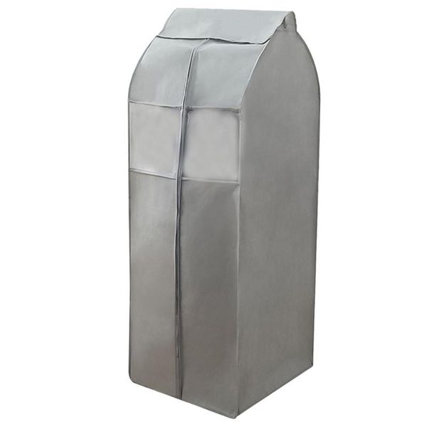 clothing & wardrobe storage 1pc homeclean garment bag dust shield cover non-woven zipper for clothes (grey) 
clothing & wardrobe storage 1pc homeclean garment bag dust shield cover non-woven zipper for clothes (grey)