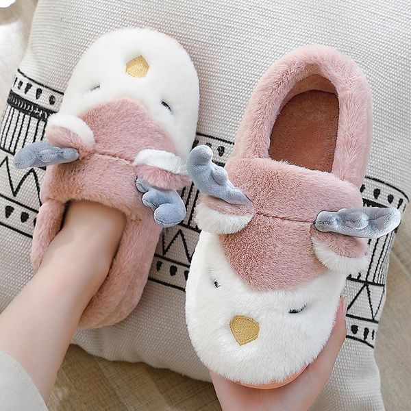 slippers women winter warm cute deer faux fur indoor outdoor shoes non-slip soft cozy funny cartoon men, Black
slippers women winter warm cute deer faux fur indoor outdoor shoes non-slip soft cozy funny cartoon men, Black