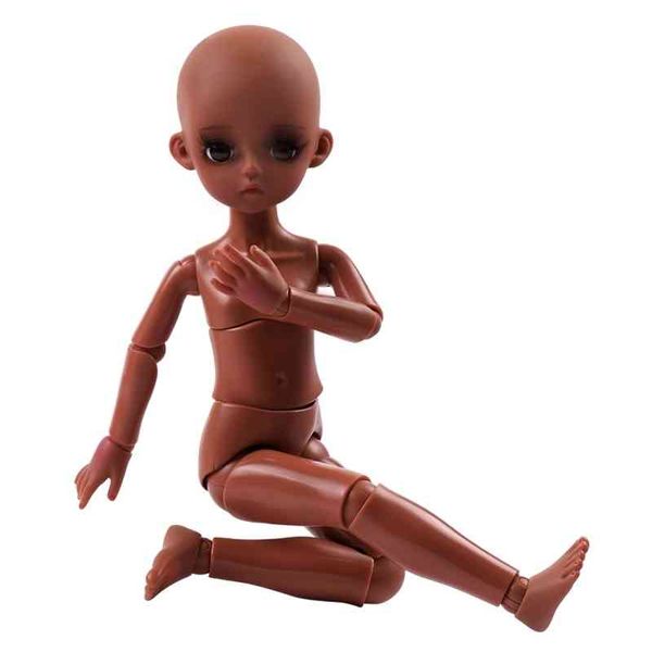 ucanaan 1/6 nude body black skin 30cm bjd doll 18 ball jointed dolls without outfits girls diy dress up toys
ucanaan 1/6 nude body black skin 30cm bjd doll 18 ball jointed dolls without outfits girls diy dress up toys