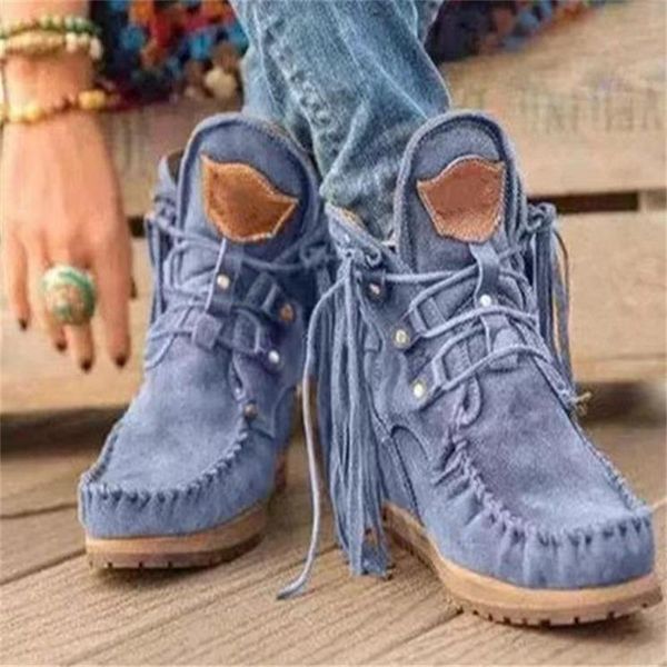 boots 2021 women ankle big size flats shoes booties gladiator vintage faux suede round toe lace up shoe tassels botas mujer, Black
boots 2021 women ankle big size flats shoes booties gladiator vintage faux suede round toe lace up shoe tassels botas mujer, Black