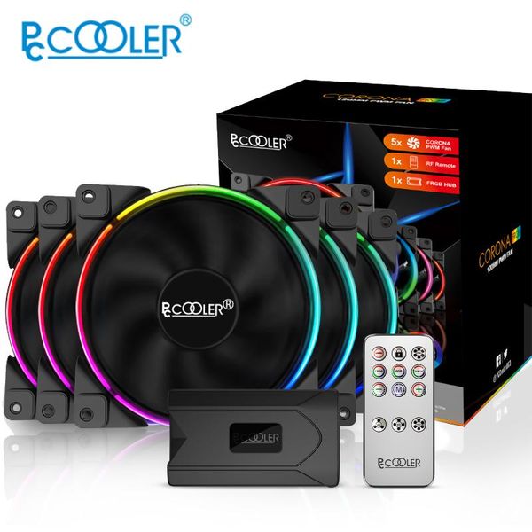 pccooler computer case fan aura sync kit frgb 5 in 1 with remote control flowing and multi-color 5v 120mm 4pin fluid bearing
pccooler computer case fan aura sync kit frgb 5 in 1 with remote control flowing and multi-color 5v 120mm 4pin fluid bearing