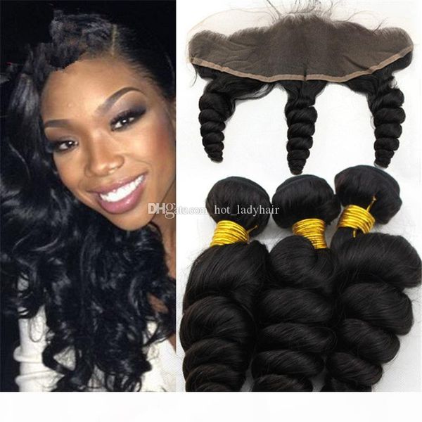 unprocessed peruvian hair with lace frontal 13x4 natural color loose wave human hair weave with lace frontal ear to ear ing, Black
unprocessed peruvian hair with lace frontal 13x4 natural color loose wave human hair weave with lace frontal ear to ear ing, Black