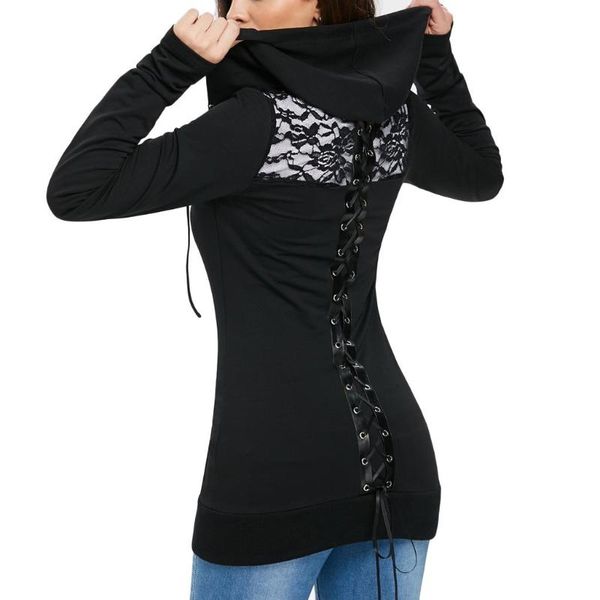 women's jackets women's back bandage lace patchwork long sleeve hoodie coats casual female slim pocket zip up #g4, Black;brown
women's jackets women's back bandage lace patchwork long sleeve hoodie coats casual female slim pocket zip up #g4, Black;brown