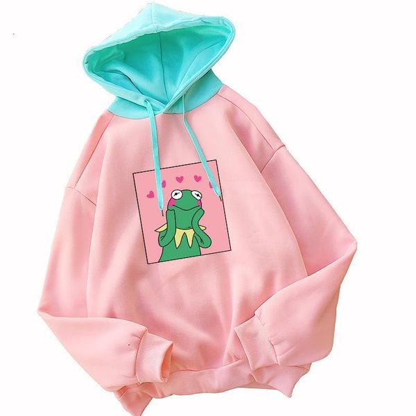 autumn winter new women kawaii frog cartoon print hoodies casual streetwear loose funny contrast color spliced fleece sweatshirt, Black
autumn winter new women kawaii frog cartoon print hoodies casual streetwear loose funny contrast color spliced fleece sweatshirt, Black