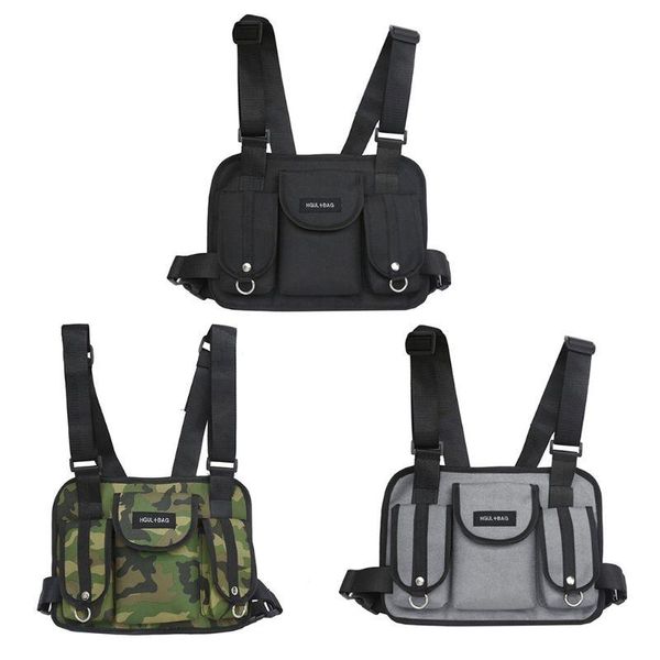 backpack men tactical chest rig bag waist hip hop street wear shoulder