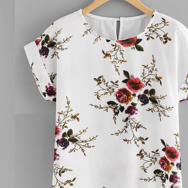 summer fashion floral print blouse pullover ladies o neck tee female womens short sleeve shirt blusas femininas clothing, White
summer fashion floral print blouse pullover ladies o neck tee female womens short sleeve shirt blusas femininas clothing, White