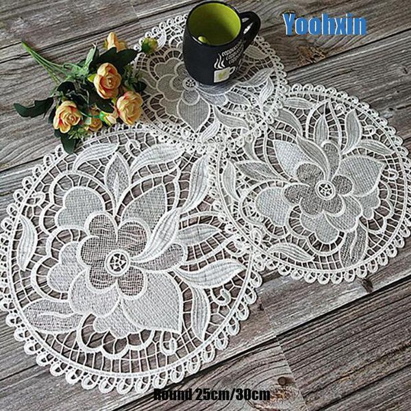 white lace round embroidery table place mat christmas pad cloth pot placemat cup mug dining glass doily kitchen
white lace round embroidery table place mat christmas pad cloth pot placemat cup mug dining glass doily kitchen