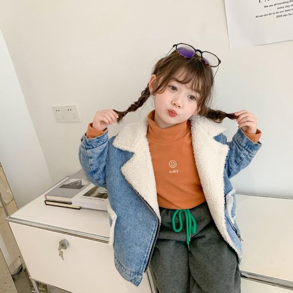 jackets 2021 autumn arrival girls denim coat kids warm fleece winter jacket, Blue;gray
jackets 2021 autumn arrival girls denim coat kids warm fleece winter jacket, Blue;gray