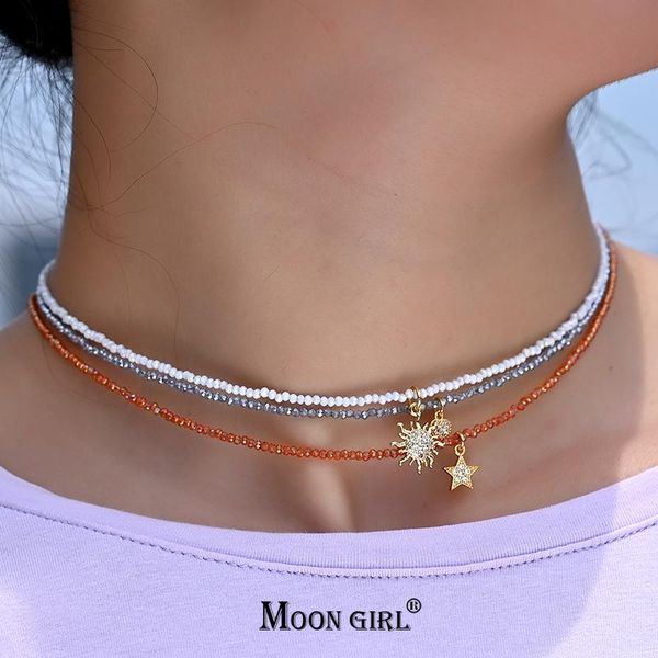 chokers stainless steel crystal necklace for women beads star sunflower heart choker fashion jewelry boho streetwear collier femme, Golden;silver
chokers stainless steel crystal necklace for women beads star sunflower heart choker fashion jewelry boho streetwear collier femme, Golden;silver