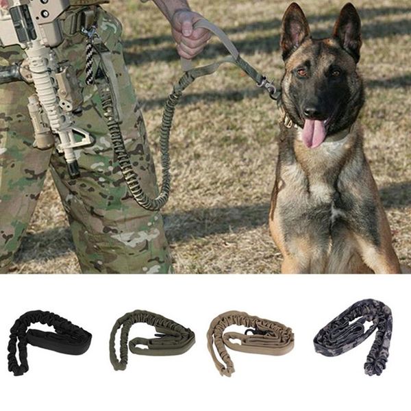 dog leash 1000d nylon adjustable tactical dog training leash elastic pet collars pet products