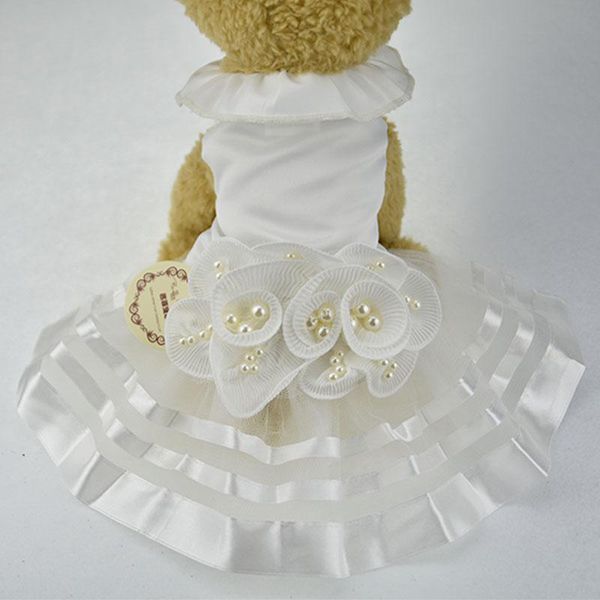 dog apparel white pearl flower puppy luxury bow dress pet cat tutu skirt princess wedding chihuahua clothes bride costume
dog apparel white pearl flower puppy luxury bow dress pet cat tutu skirt princess wedding chihuahua clothes bride costume