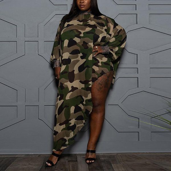 casual dresses 2021 african camouflage print dress batwing sleeve loose high split asymmetrical vintage evening night club cloth long, Black;gray
casual dresses 2021 african camouflage print dress batwing sleeve loose high split asymmetrical vintage evening night club cloth long, Black;gray