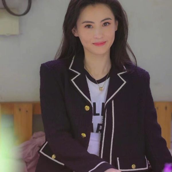 women's suits & blazers women coat 2021 early autumn lapel tweed blazer black, White;black
women's suits & blazers women coat 2021 early autumn lapel tweed blazer black, White;black