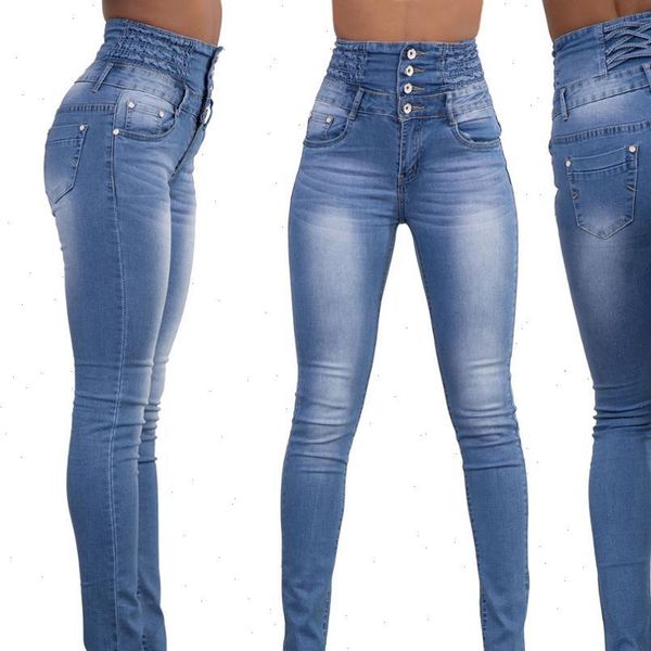 high waist slim fit womens jeans skinny hips autumn winter pants quality female clothing, Blue
high waist slim fit womens jeans skinny hips autumn winter pants quality female clothing, Blue