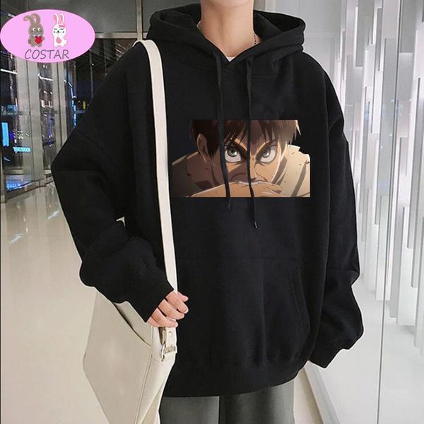 costar anime attack on titan eren jaeger printed fashion hoodies pullover harajuku hooded sweatershirt unisex, Black
costar anime attack on titan eren jaeger printed fashion hoodies pullover harajuku hooded sweatershirt unisex, Black