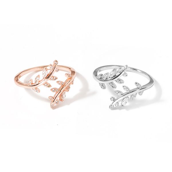 korean version small fresh diamond leaf opening women's fashion temperament versatile cool wind minimalist adjustable ring, Silver
korean version small fresh diamond leaf opening women's fashion temperament versatile cool wind minimalist adjustable ring, Silver