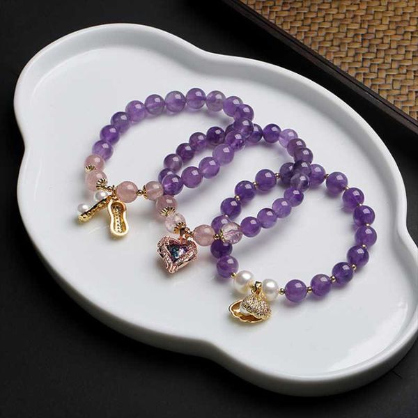 charm bracelets heart peanut shell amethyst quartz bead elastic bangles for women natural crystal stone pearl bracelet jewelry, Golden;silver
charm bracelets heart peanut shell amethyst quartz bead elastic bangles for women natural crystal stone pearl bracelet jewelry, Golden;silver