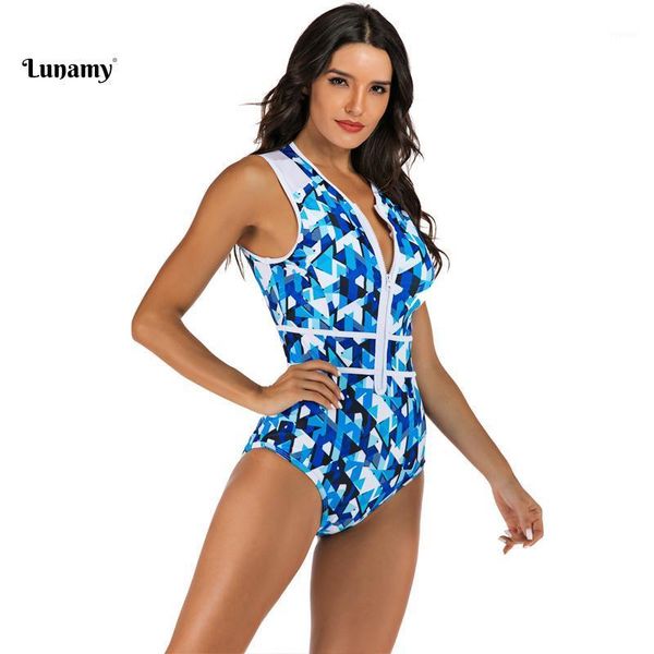 women's swimwear my blue geometric one piece swimsuit women sleeveless bodysuits beachwear with zipper bathing suit female, White;black
women's swimwear my blue geometric one piece swimsuit women sleeveless bodysuits beachwear with zipper bathing suit female, White;black