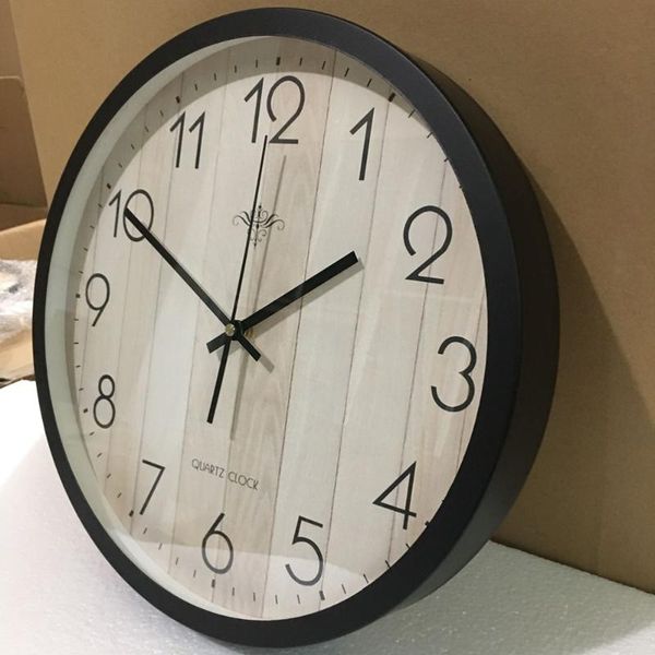 wall clocks simple mute clock round for home bedroom living room without battery (pattern w28, black metal frame with glas
wall clocks simple mute clock round for home bedroom living room without battery (pattern w28, black metal frame with glas