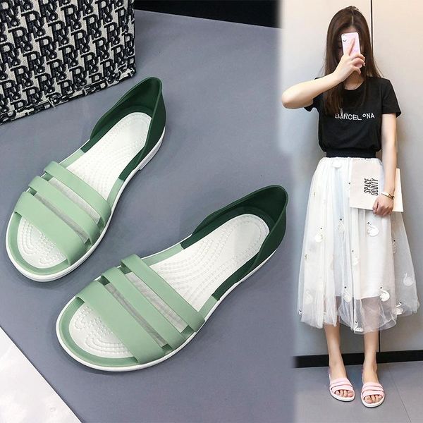 sandals 2021 korean women's single shoes large size waterproof beach leisure flat and slippers, Black
sandals 2021 korean women's single shoes large size waterproof beach leisure flat and slippers, Black